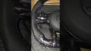 Forged Carbon Fiber Mercedes Steering Wheel.  #mercedes #car