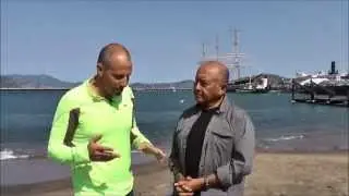 Coach Pedro and Ori Sela talking about open water an seals..