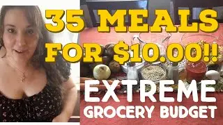 35 MEALS FOR $10??!!! | Emergency EXTREME Grocery Budget Challenge | TIPS TO HELP SAVE MONEY