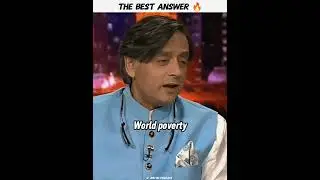 The best answer🔥 | Shashi Tharoor #shorts