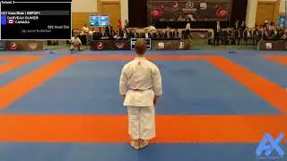 Luigi Matacchioni 🇮🇹 VS Olivier Darveau 🇨🇦. U21 Male Kata. Karate-1 Youth League Cancun 2024.