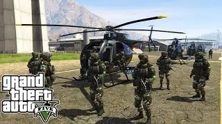 Pasukan Elite TNI Diterjunkan Masuk Markas KKB || GTA 5 Mod Indonesia