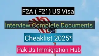 F2A Visa Documents for Interview | Spouse Visa (F2A Category) Checklist