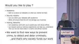 UKNOF33 - Cambridge Cloud Cybercrime Centre