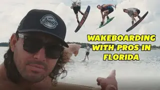 Epic Wakeboarding Sesh With The Florida Boys! @johndreiling @JakePelot @DaveAv