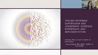 Trauma-Informed Supervision and Leadership: Evidence, Experience, and Implementation
