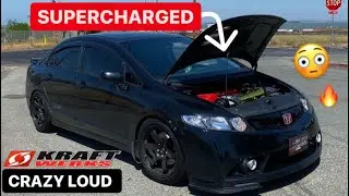 CRAZY LOUD SUPERCHARGED CIVIC SI TERRORIZES THE STREETS 😳🔥