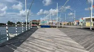 Queen Emma Bridge in Curacao Floating Pontoon Across St Anna Bay