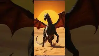 animal hybrid Dragon x horse #animals #shorts #hybrid #dragon #horse
