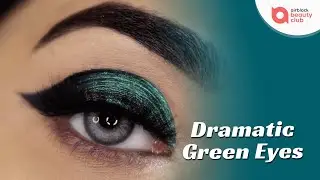 The Dramatic Green Eye Look