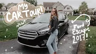 NEW CAR TOUR & CAR ESSENTIALS (Ford Escape SE 2017)
