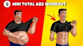 5 Minute Abs Workout at Home | Fat Burning Exercises
