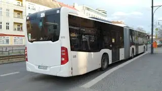 Bus Mitfahrt von S Marzahn bis S+U Pankow im MB GN 18 Leasing auf X54
