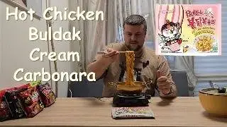 Hot Chicken Buldak Cream Carbonara острые рамены Samyang Korean Noodles SPICY #YouTube #Subscribe