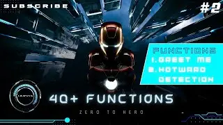 THE BIGGEST JARVIS EVER | 40+ Functions | Greet Me, Hotward Detection| Build Jarvis in python | #2