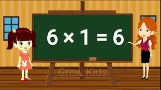 Multiplication table of 6,  Maths table of 6,  table of six, Times table, 6 ka pahada, 6x1=6