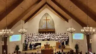 Chapelwood Choir at Saint Simons United Methodist Church. Opening Hymn &ldquo;O Worship the King&rdquo;.