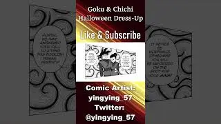 Goku and Chichi Halloween Dress Up | DBZ Comic Dub #shorts