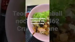 Teochew fishball noodles at 462 Crawford lane
