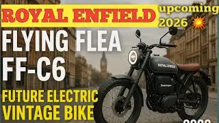 ROYAL ENFIELD FLYING FLEA FF-C6⚡ FUTURE ELECTRIC BIKE WITH VINTAGE STYLE 🔥 bike lovers must watch 😎