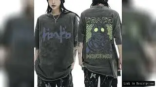 Japanese Anime Dorohedoro Kaiman Vintage Washed T-shirt Men Women Cool Manga Graphic T-shirts Gothic