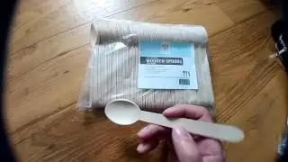 Wooden Disposable Spoons, 6