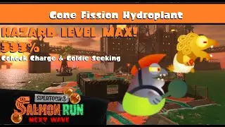 Cohock Charge & Goldie Seeking HAZARD LEVEL MAX on Hydroplant [Splatoon 3 Salmon Run Gameplay]