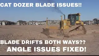 This CAT D6 Blade Angle DRIFTS BOTH WAYS