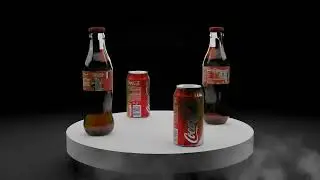 3д анимация/ Coca-coal реклама в блендере/Blender 3D animation