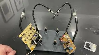 Having Fun with my New Magnetic Helping Hands and PCB Holder!