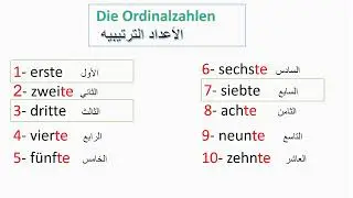 الحصه العاشره للصف الثاني الاعدادي Der Stundenplan