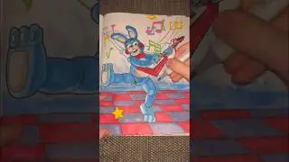 Раскраска по FNaF с Той Бонни! Таймлапс #fnaf #yt #shorts #ytshorts #coloring #art #short #fyp