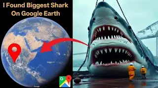 I Found Biggest Shark On Google Earth Find Earth Hand #googleearth#googlemaps#viralvideo 