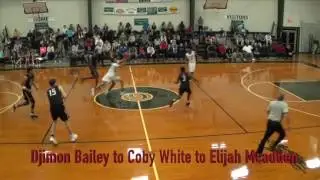 Djimon Bailey to Coby White to Elijah Mcadden