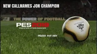 CALLNAME BARU JON CHAMPION | PPSSPP | PES 2019 PSP COMMENTARY