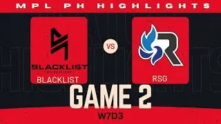 BLCK vs RSG Highlights Game 2 W7D3 MPL Philippines Regular Season 11  by Ground Zero TV