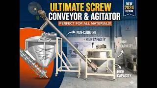 Mahavir Screw Conveyor with Agiteter Hopper