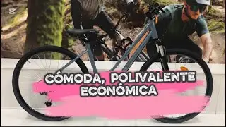 🚲Bicicleta de trekking cuadro bajo Riverside 500 LF azul #bicicleta #decathlon #trekking #ciclismo 