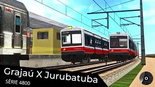 OpenBVE - GRAJAÚ x JURUBATUBA com o TUE SÉRIE 4800 da FEPASA! Linha Sul