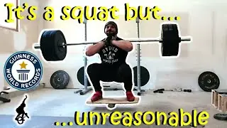 Front Squatting on a Balance Board | Guinness World Record 272lbs (123kg)