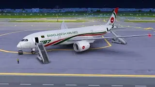 B788 BANGLADESH AIRLINES TAKE-OFF FROM BARI INTERNASIONAL AIRPORT