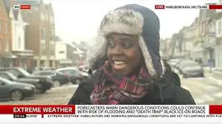 Sky News: Beast From The East- Interviews & Weather Forecast (3rd March 2018)