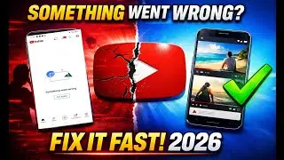 How to fix YouTube something went wrong try again problem 2026