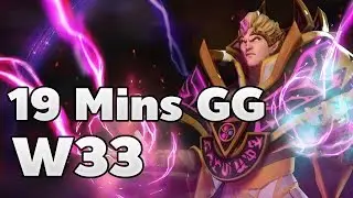 19 Mins GG W33 Pro Invoker Carry Ranked Match - Dota 2 RedArchon