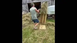 Vertical Manual hay baler