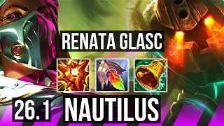 RENATA GLASC & Miss Fortune vs NAUTILUS & Draven (SUP) | Good KDA: 3/2/23 | EUW Master | 26.1