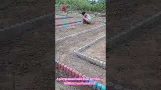 Plastic Wonderland: Turning Trash Bottles Into a Joyful Playground! ♻️🎠🤯 #EcoInnovation