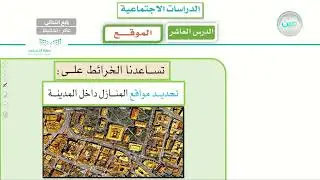 الوحدة الثالثة / الجغرافيا - الموقع (1) - الدراسات الاجتماعية - رابع ابتدائي