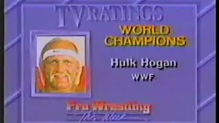 Pro Wrestling this week with Gordon Solie & Joe Pedicino. A 1987 Review of all the world champions!
