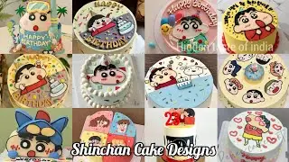Shinchan Cartoon Theme Birthday Cake Designs/Baby Boy&Girl Birthday Cake Ideas/Cartoon Cake Designs